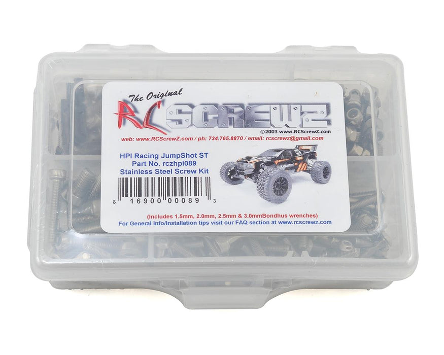 RC Screwz RCZHPI089 HPI Racing Jumpshot ST Flux Stainless Steel Screw Kit