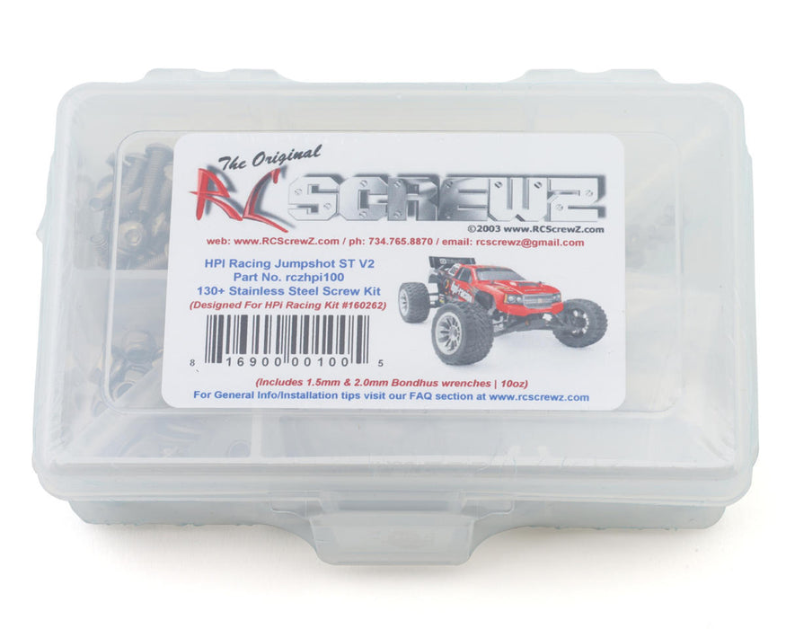 RC Screwz RCZHPI100 HPI Jumpshot ST V2 1/10 Stadium Truck Stainless Steel Screw Kit
