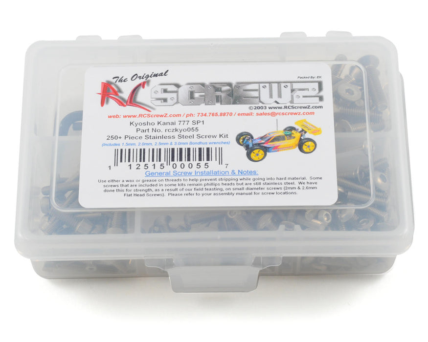 RC Screwz RCZKYO055 Kyosho Kanai 777 Screw Set