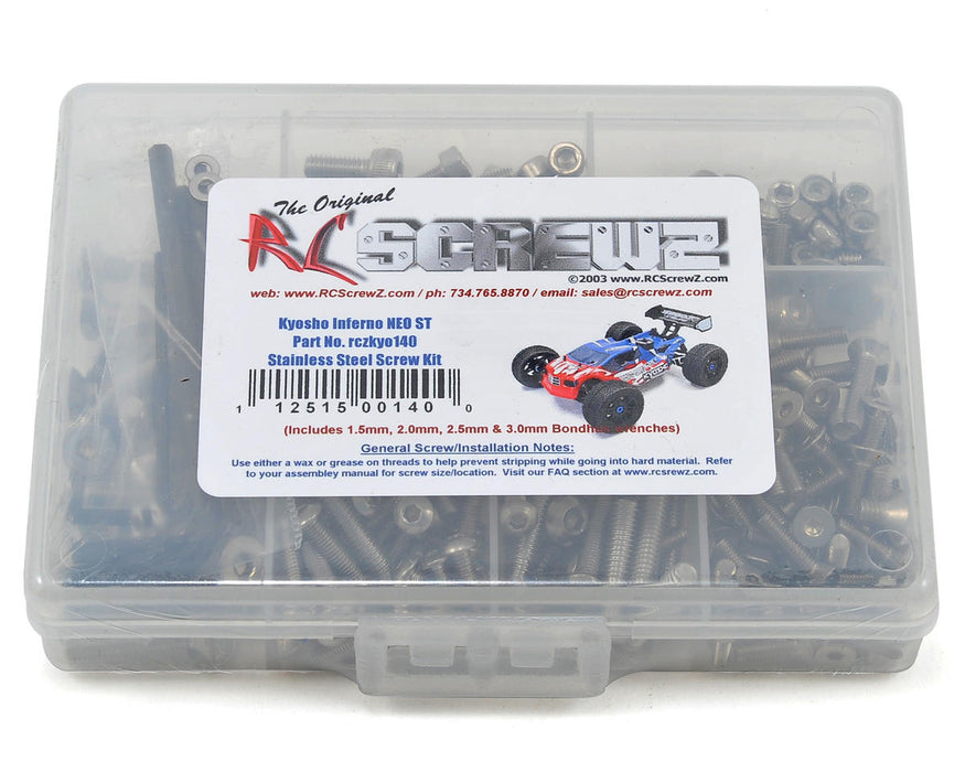 RC Screwz RCZKYO140 Kyosho Inferno NEO ST Stainless Steel Screw Kit