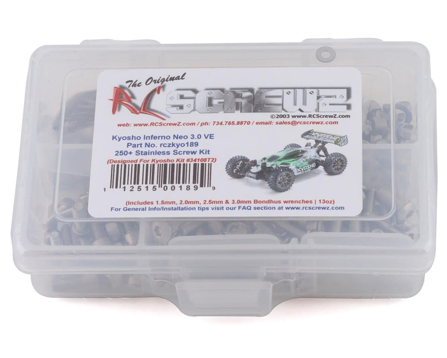 RC Screwz RCZKYO189 Kyosho Inferno NEO 3.0 VE Stainless Steel Screw Kit
