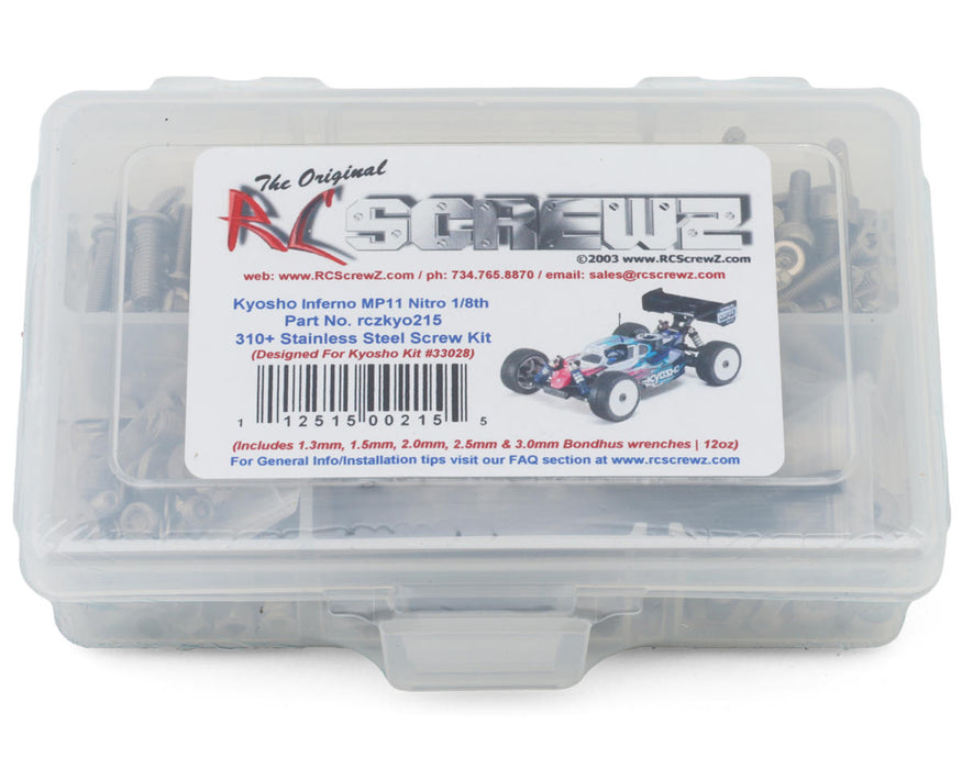 RC Screwz RCZKYO215 Kyosho Inferno MP11 1/8 Nitro Buggy Stainless Steel Screw Kit