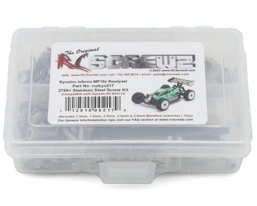RC Screwz RCZKYO217 Kyosho Inferno MP10e Readyset Stainless Steel Screws Kit