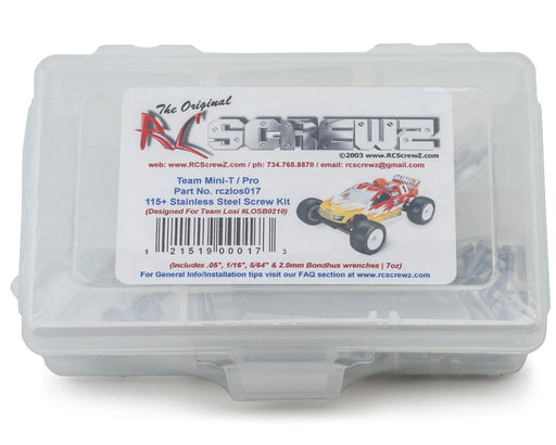 RC Screwz RCZLOS017 Losi® Mini-T™ 2.0 Stainless Steel Screw Kit