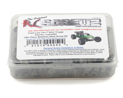 RC Screwz RCZLOS052 Team Losi Ten-T Stainless Steel Screw Kit