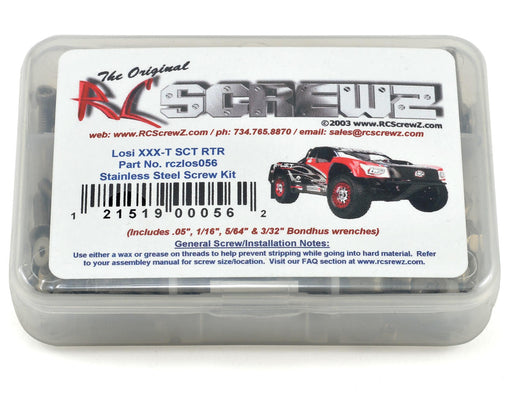 RC Screwz RCZLOS056 Team Losi XXX-T SCT Stainless Steel Screw Kit