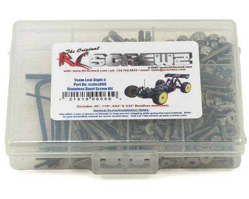 RC Screwz RCZLOS060 Team Losi 8ight-E Stainless Steel Screw Kit