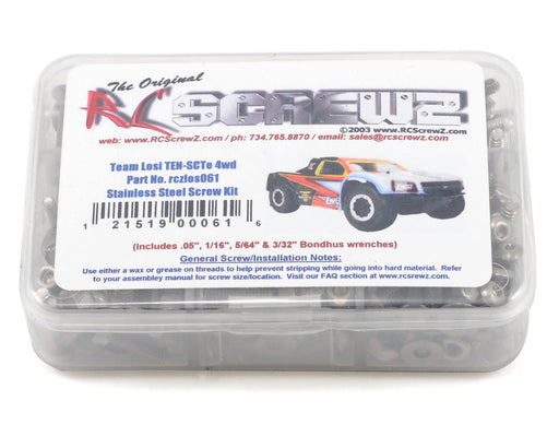 RC Screwz RCZLOS061 Team Losi TEN-SCTE Stainless Steel Screw Kit