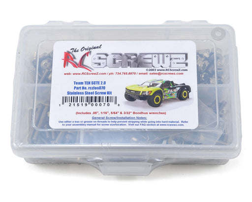 RC Screwz RCZLOS070 Team Losi TEN SCTE 2.0 Stainless Steel Screw Kit