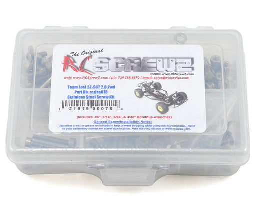 RC Screwz RCZLOS078 Losi 22-SCT 2.0 2wd Stainless Steel Screw Kit