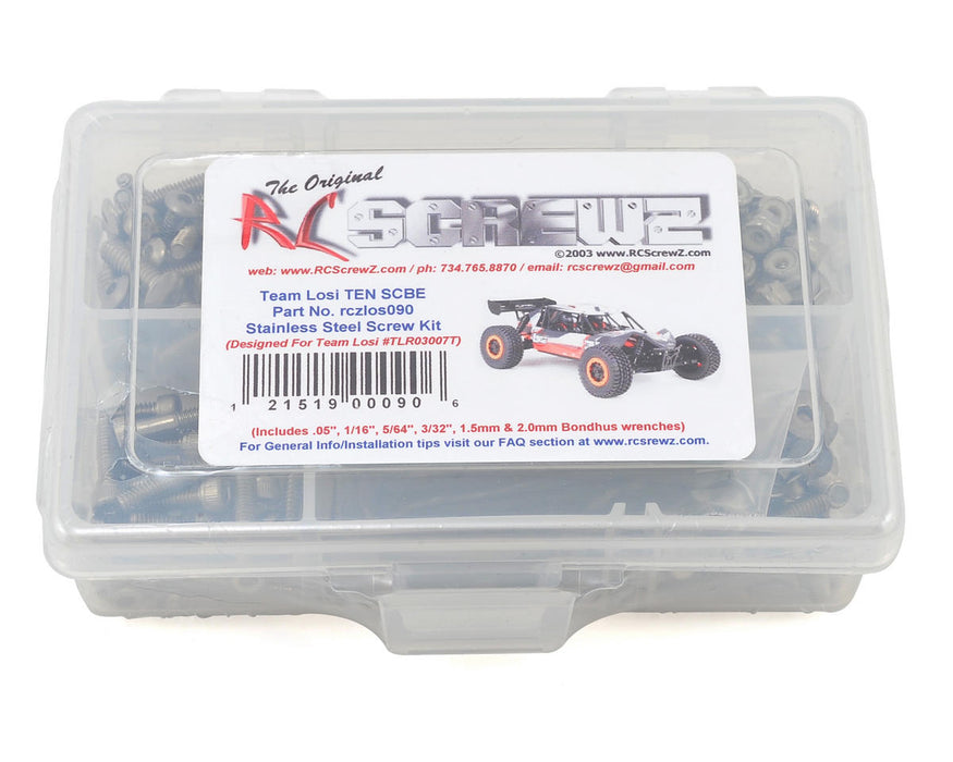 RC Screwz RCZLOS090 Team Losi TEN-SCBE Stainless Steel Screw Kit
