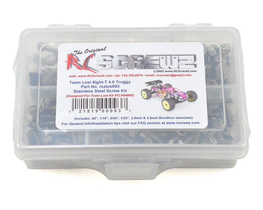 RC Screwz RCZLOS093 Team Losi 8IGHT-T 4.0 Stainless Steel Screw Kit