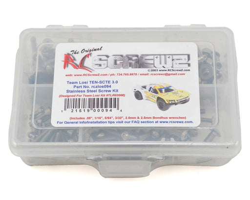 RC Screwz RCZLOS094 Team Losi TEN SCTE 3.0 Stainless Screw Kit