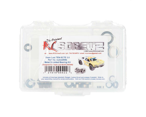RC Screwz RCZLOS094B Losi TEN-SCTE 3.0 Metal Shielded Bearing Kit