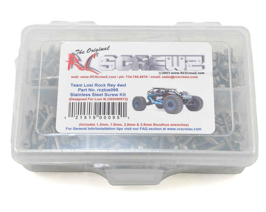 RC Screwz RCZLOS095 Losi Rock Rey Stainless Steel Screw Kit