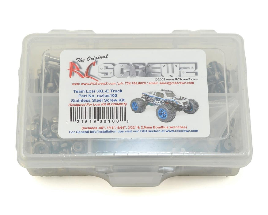 RC Screwz RCZLOS100 Team Losi LST 3XL-E Stainless Steel Screw Kit