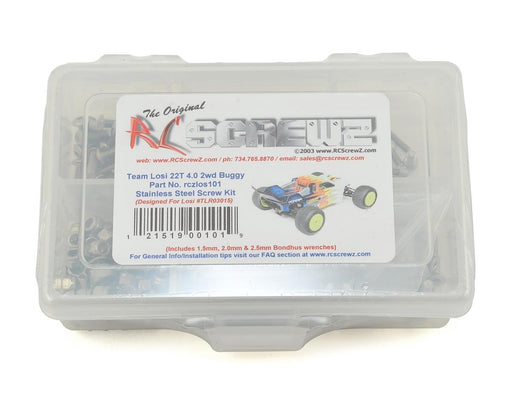 RC Screwz RCZLOS101 Team Losi 22-T 4.0 Stainless Steel Screw Kit