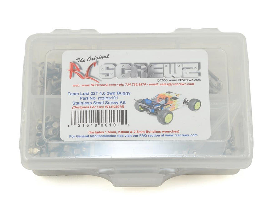 RC Screwz RCZLOS101 Team Losi 22-T 4.0 Stainless Steel Screw Kit