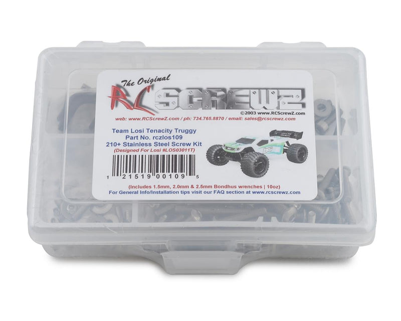 RC Screwz RCZLOS109 Team Losi Tenacity Truggy Stainless Steel Screw Kit