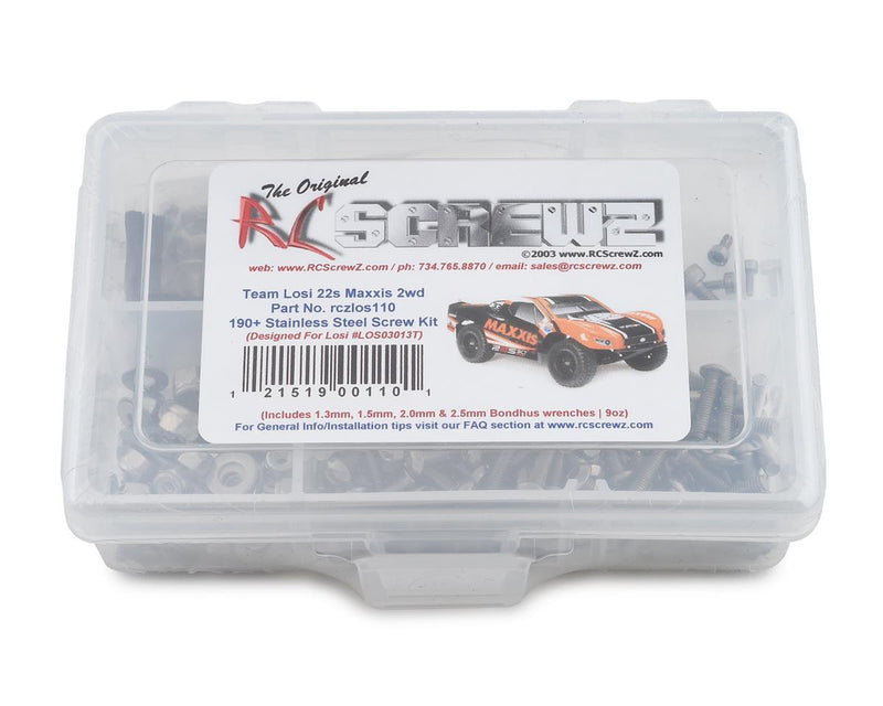 RC Screwz RCZLOS110 Team Losi 22S SCT Stainless Steel Screw Kit