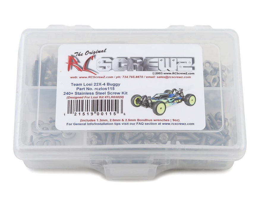 RC Screwz RCZLOS115 Losi 22X-4 Buggy Stainless Steel Screw Kit