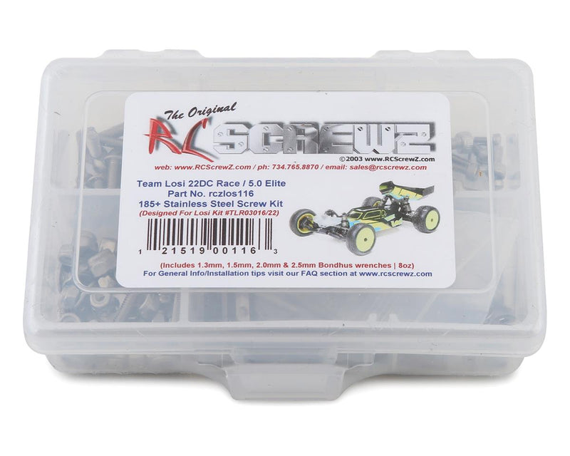 RC Screwz RCZLOS116 Losi 22DC Race/5.0 Elite Buggy Stainless Steel Screw Kit