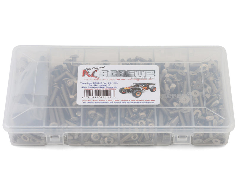 RC Screwz RCZLOS118 Losi DBXL-E 2.0 Stainless Steel Screw Kit