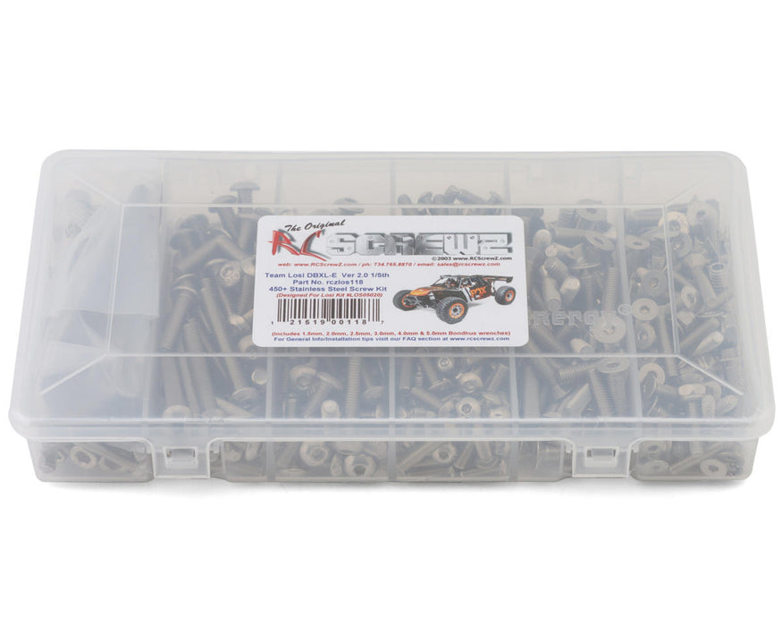 RC Screwz RCZLOS118 Losi DBXL-E 2.0 Stainless Steel Screw Kit