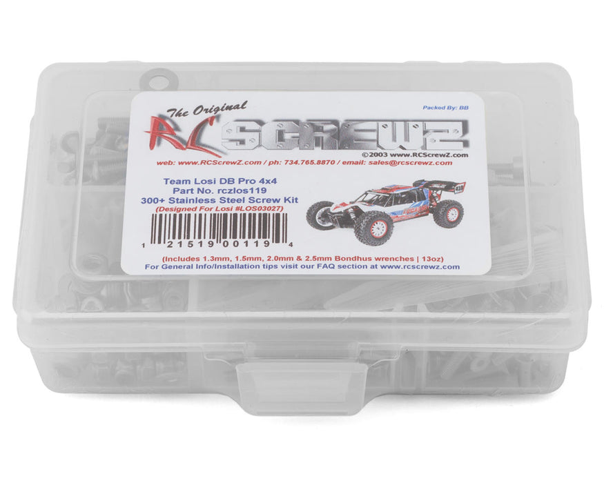 RC Screwz RCZLOS119 Losi Tenacity DB Pro 1/10 RTR Desert Buggy Stainless Steel Screw Kit