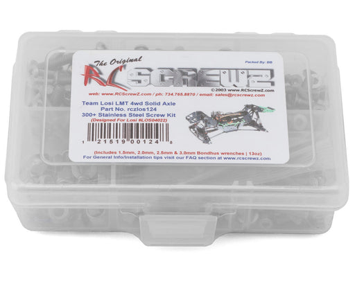 RC Screwz RCZLOS124 Losi LMT RTR 1/10 4WD Monster Truck Stainless Steel Screw Kit