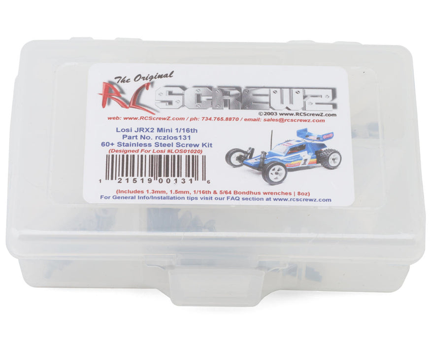 RC Screwz RCZLOS131 Team Losi JRX2 Mini Stainless Steel Screw Kit