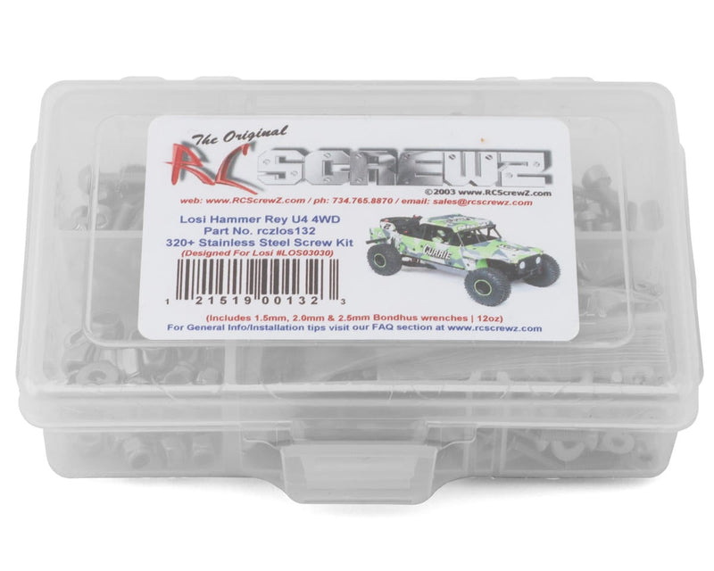 RC Screwz RCZLOS132 Team Losi Hammer Rey U4 4WD Rock Racer Stainless Steel Screw Kit