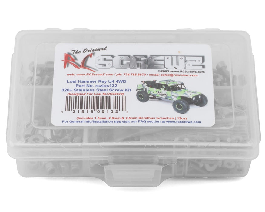 RC Screwz RCZLOS132 Team Losi Hammer Rey U4 4WD Rock Racer Stainless Steel Screw Kit