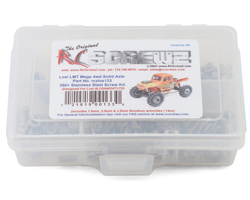 RC Screwz RCZLOS133 Losi LMT Mega 4WD Solid Axle Monster Truck Stainless Steel Screw Kit