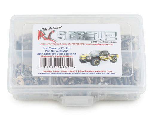 RC Screwz RCZLOS135 Losi Tenacity TT Pro Stainless Steel Screw Kit