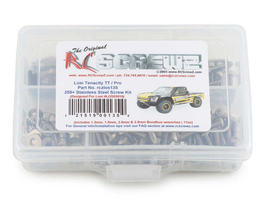 RC Screwz RCZLOS135 Losi Tenacity TT Pro Stainless Steel Screw Kit