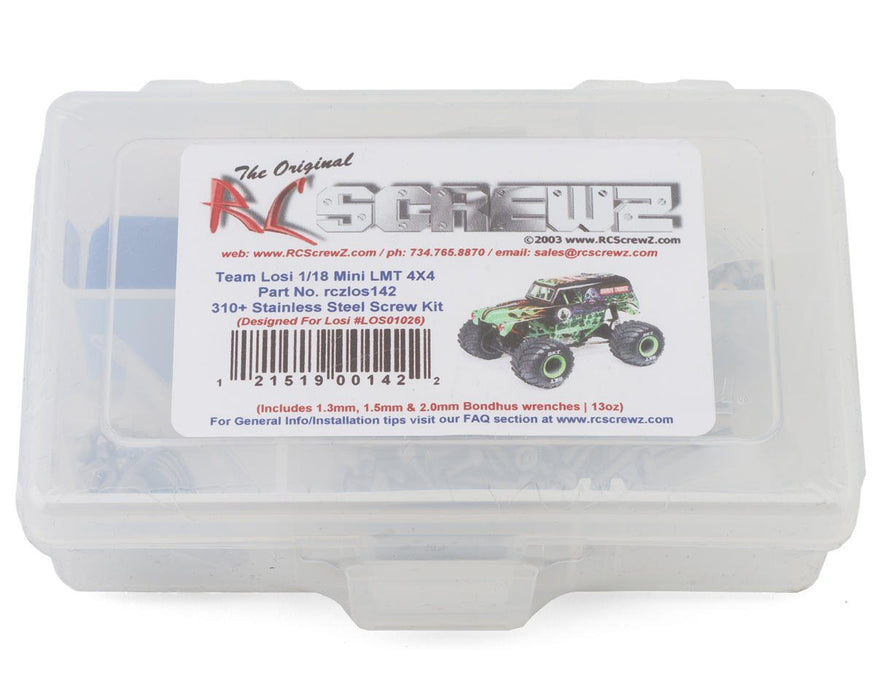 RC Screwz RCZLOS142 Losi Mini LMT 4x4 Stainless Steel Screw Kit
