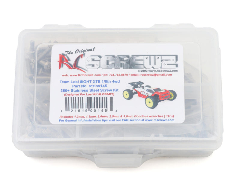 RC Screwz RCZLOS145 Team Losi 8IGHT-XTE 1/8 4WD Buggy Stainless Steel Screw Kit