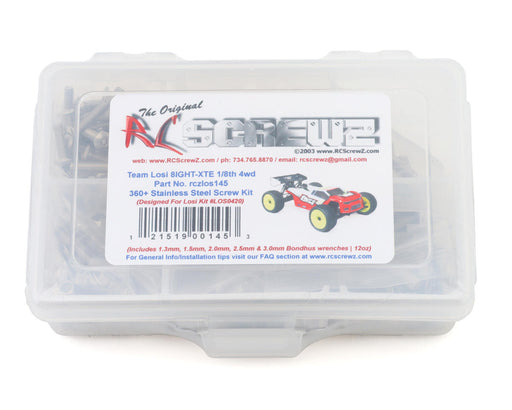 RC Screwz RCZLOS145 Team Losi 8IGHT-XTE 1/8 4WD Buggy Stainless Steel Screw Kit