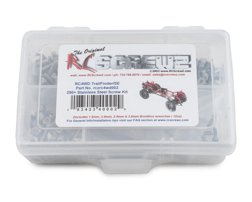 RC Screwz RCZRC4WD002 RC4WD Trail Finder SE Stainless Steel Screw Kit