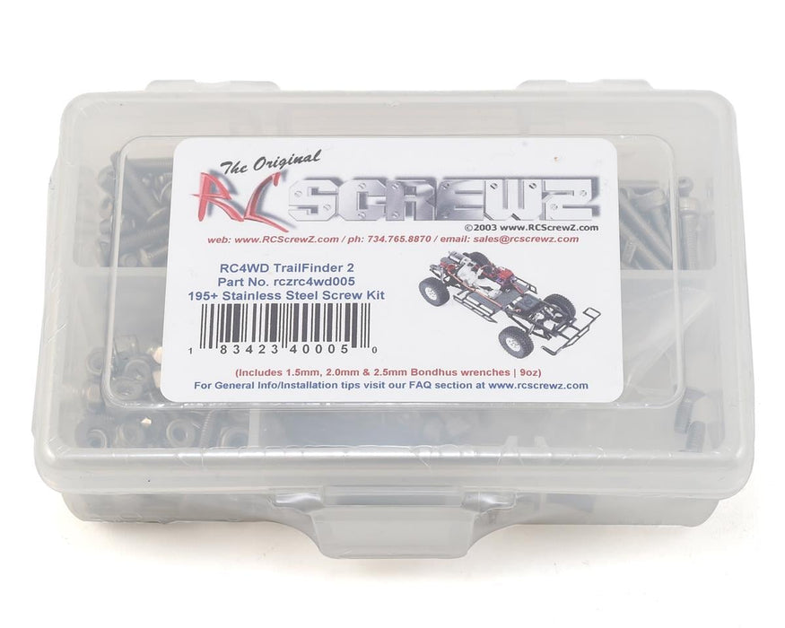 RC Screwz RCZRC4WD005 RC4WD Trail Finder II Stainless Steel Screw Kit