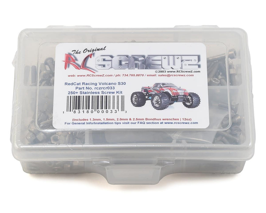RC Screwz RCZRCR033 RedCat Racing Volcano S30 Stainless Steel Screw Kit