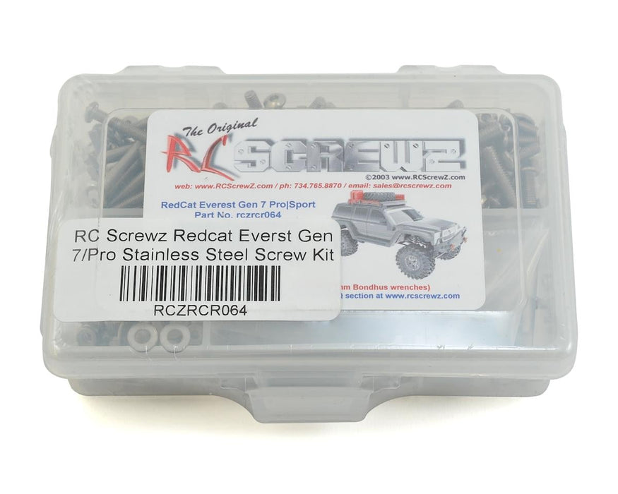 RC Screwz RCZRCR064 Redcat Everst Gen 7/Pro Stainless Steel Screw Kit
