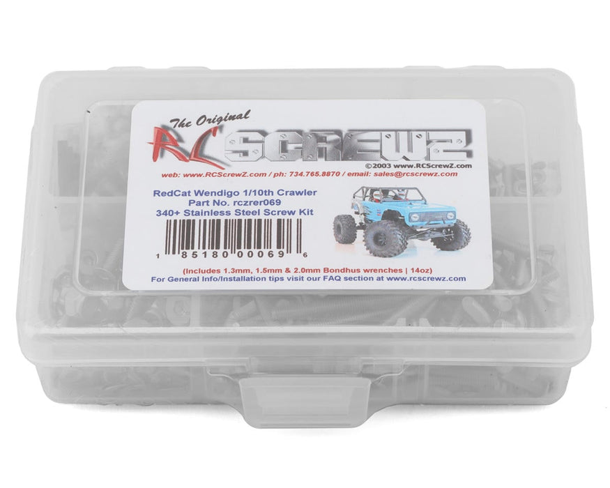 RC Screwz RCZRER069 RedCat Racing Wendigo 1/10 RTR Rock Racer Stainless Steel Screw Kit