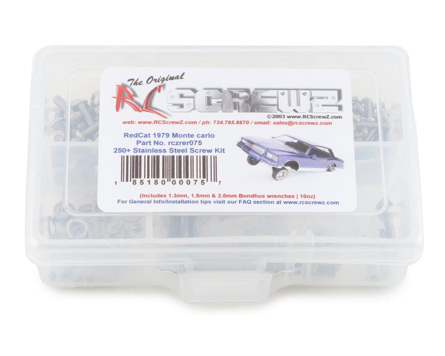 RC Screwz RCZRER075 RedCat 1979 Monte Carlo Lowrider Stainless Steel Screw Kit