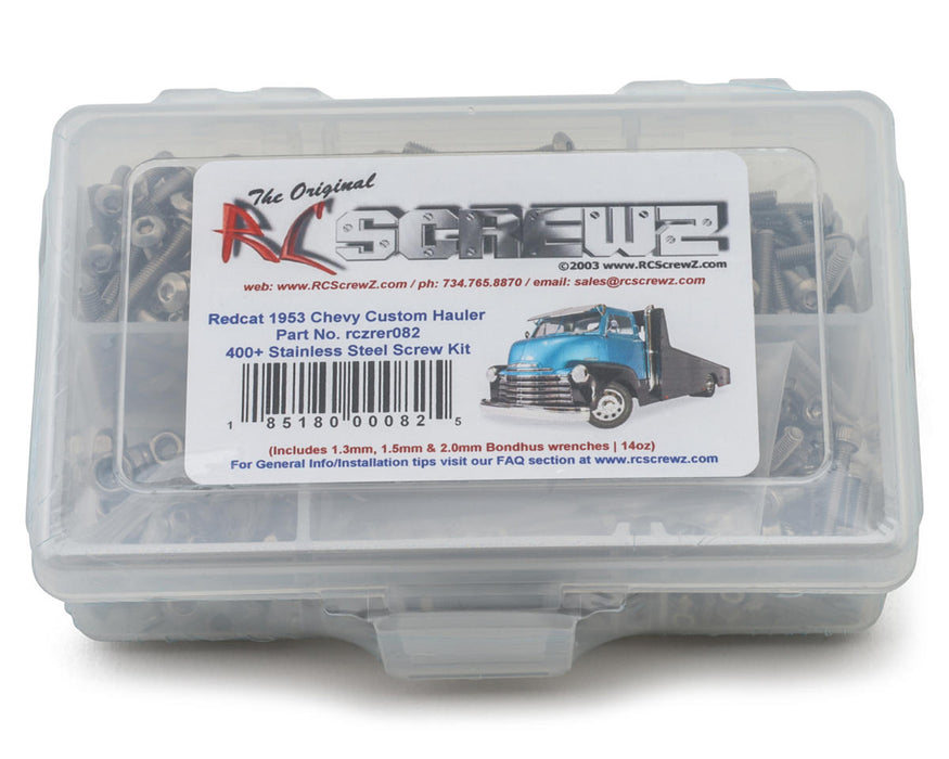 RC Screwz RCZRER082 Redcat 1953 Chevrolet® Custom Hauler Stainless Steel Screw Kit