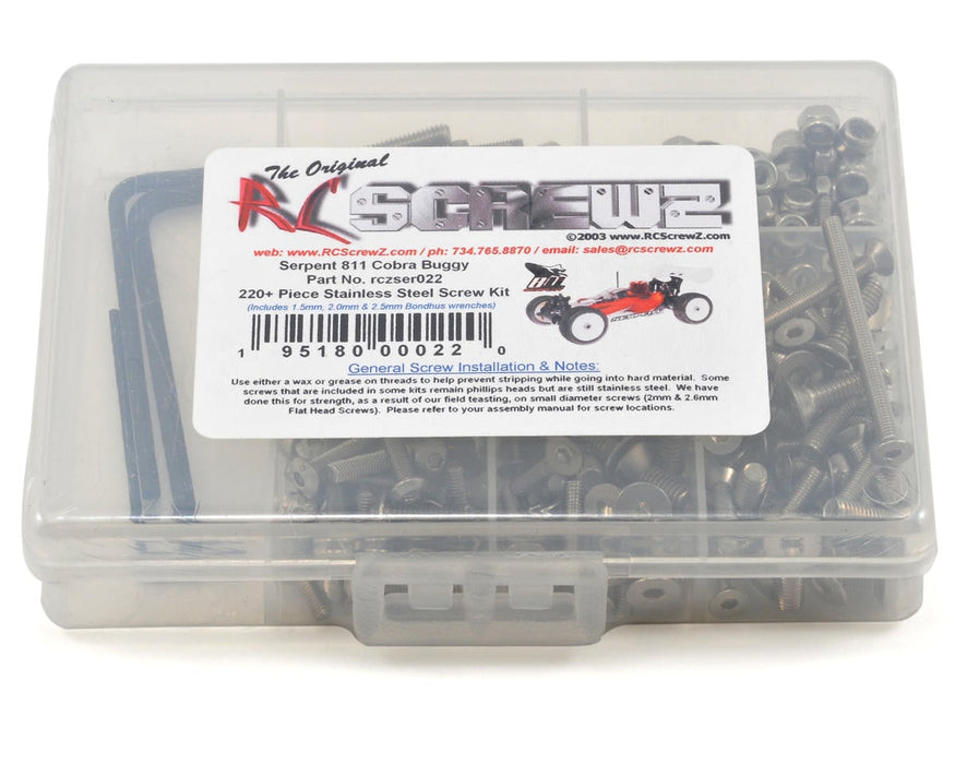 RC Screwz RCZSER022 Screw Set: Serpent 811 Cobra