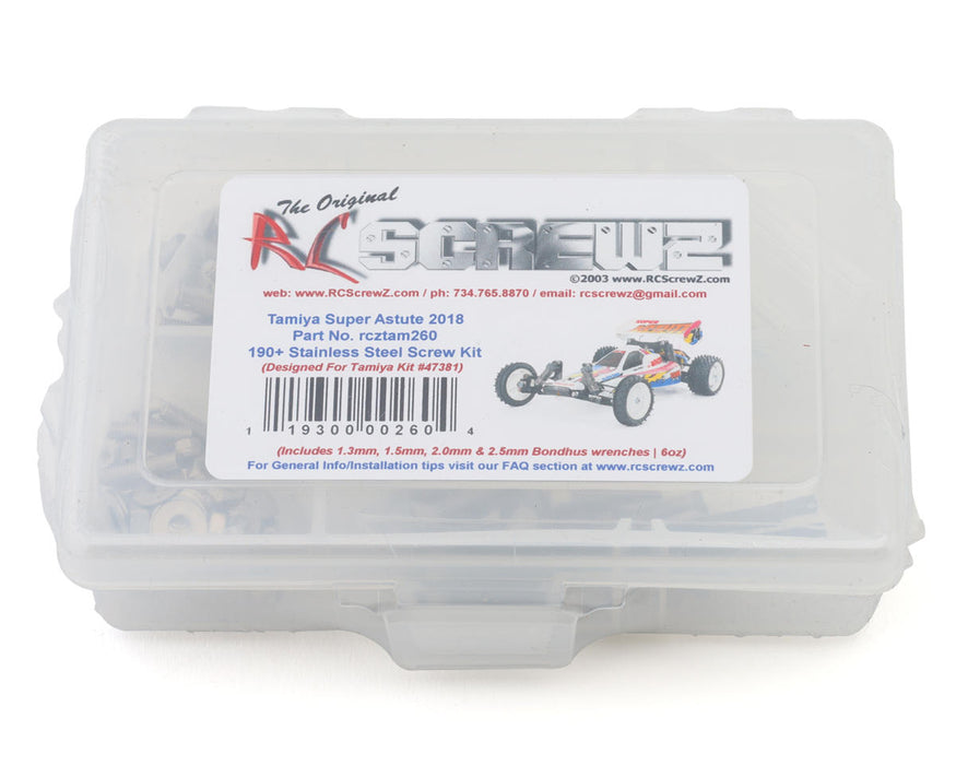 RC Screwz RCZTAM260 Tamiya Super Astute 2018 Stainless Steel Screw Kit