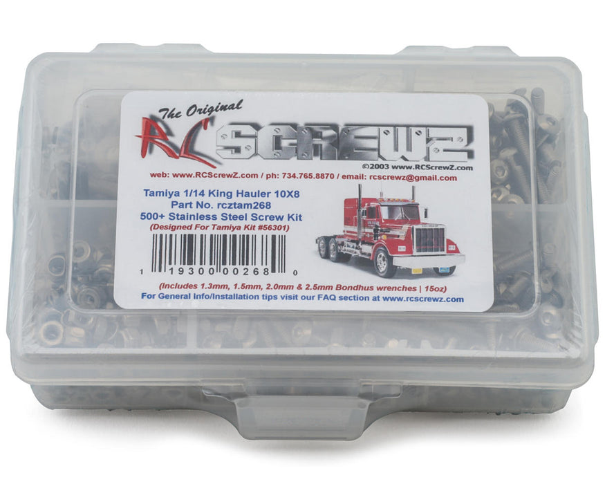 RC Screwz RCZTAM268 Tamiya 1/14 King Hauler Stainless Steel Screw Kit