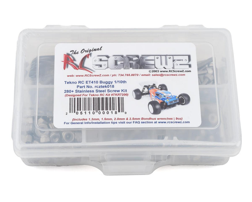 RC Screwz RCZTEK018 Tekno ET410 Truggy Stainless Steel Screw Kit